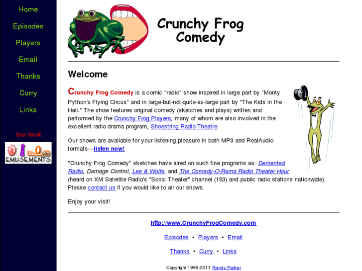 www.crunchyfrogcomedy.com