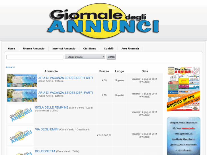 www.giornaledegliannunci.it