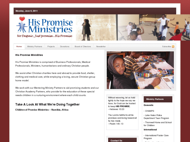 www.hispromiseministries.com