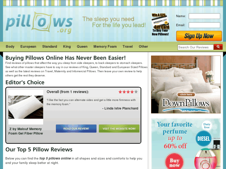 www.pillows.org