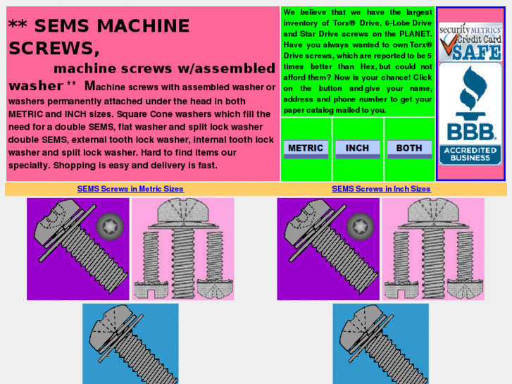 www.aaronssemsmachinescrews.com