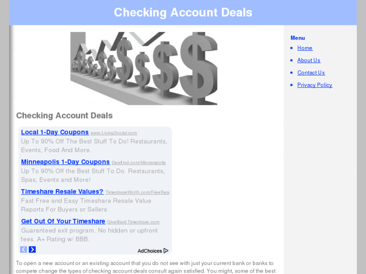 www.checkingaccountdeals.net