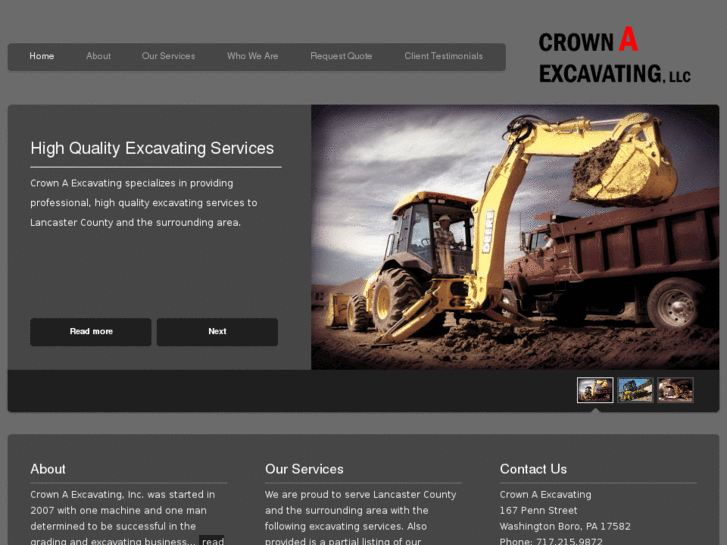 www.crownaexcavating.com