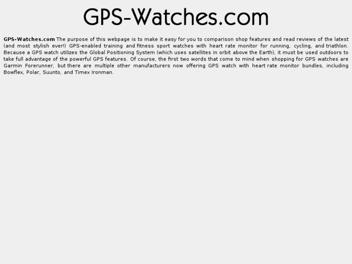 www.gps-watches.com