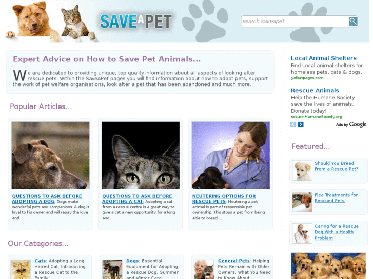 www.saveapet.co.uk