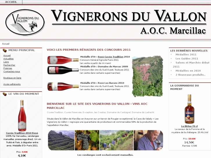 www.vigneronsduvallon.com