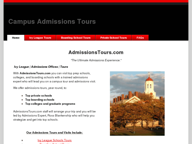 www.admissionstours.com