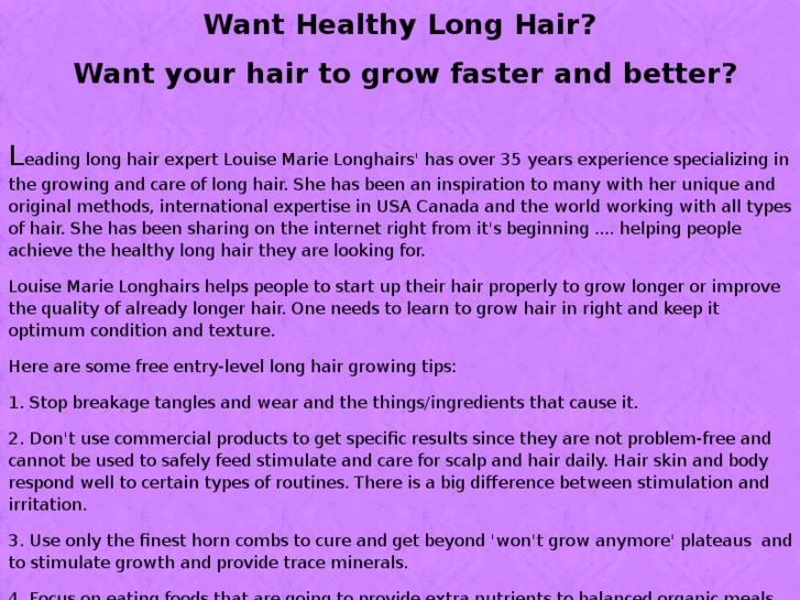 www.healthylonghair.com