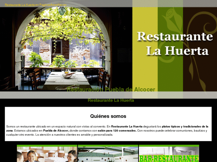 www.restaurantelahuerta.com