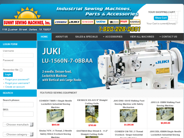 www.sunnyindustrialsewingmachines.com