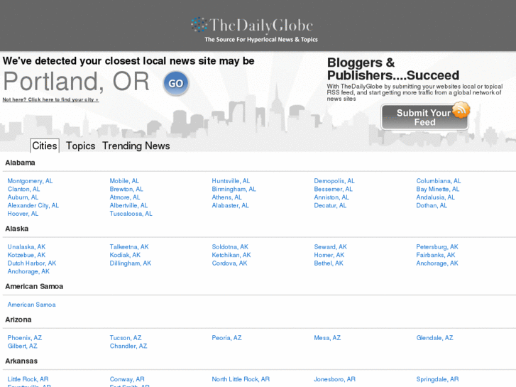 www.thedailyglobe.mobi