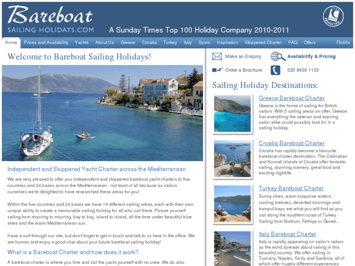 www.bareboatsailingholidays.com