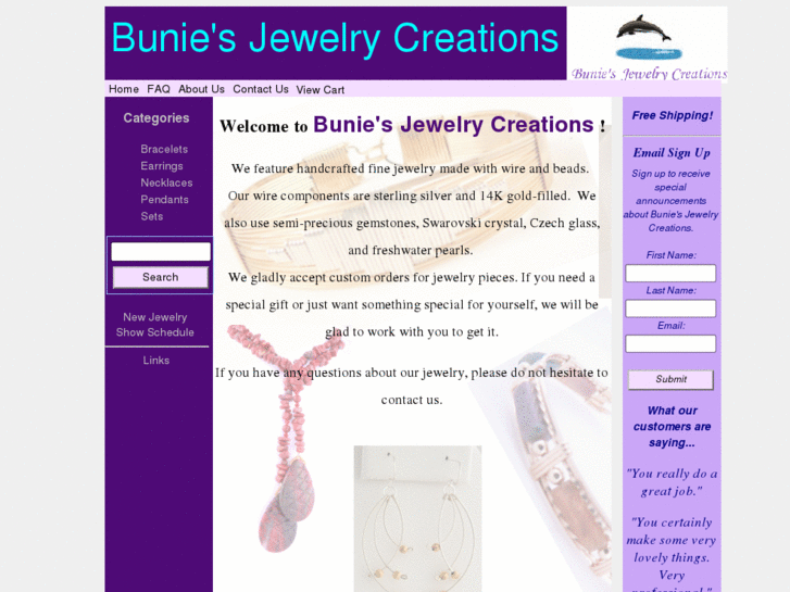 www.buniesjewelrycreations.com