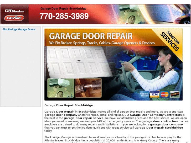 www.garagedoorrepairstockbridge.com