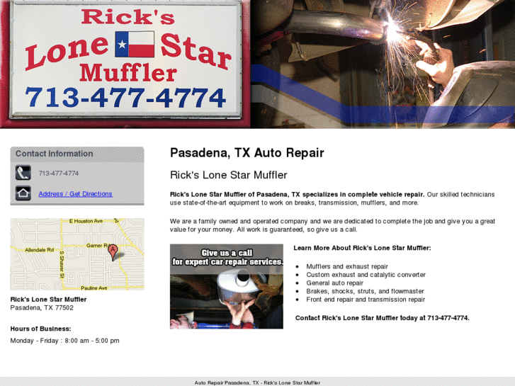 www.rickslonestarmuffler.com