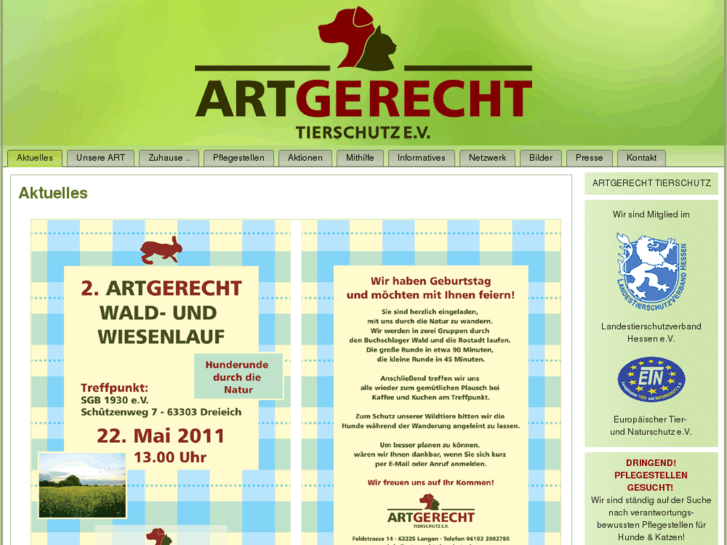 www.artgerecht-tierschutz.de