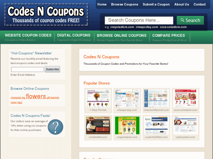 www.codesncoupons.com