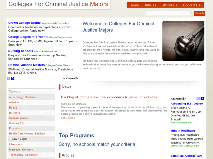 www.collegesforcriminaljusticemajors.com