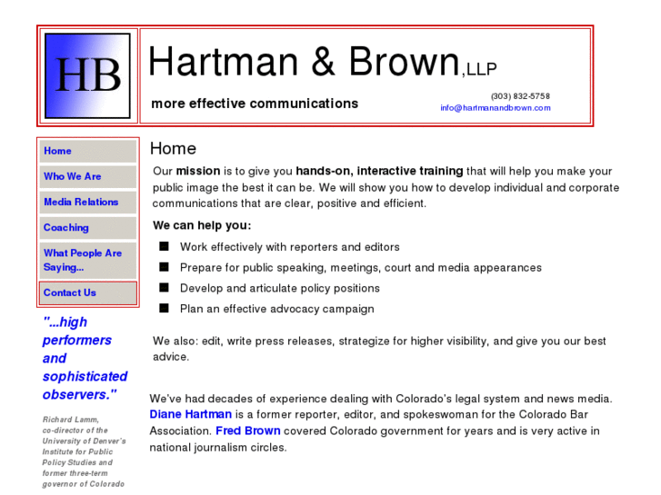 www.hartmanandbrown.com