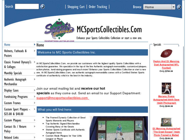 www.mcsportscollectibles.com