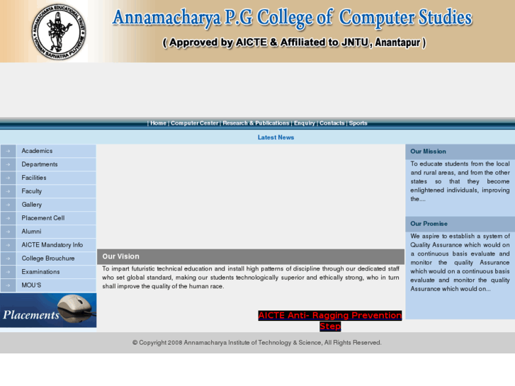www.aitsrajampetpgcs.ac.in