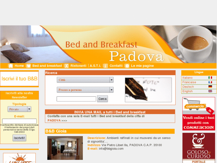 www.bedandbreakfast-padova.it