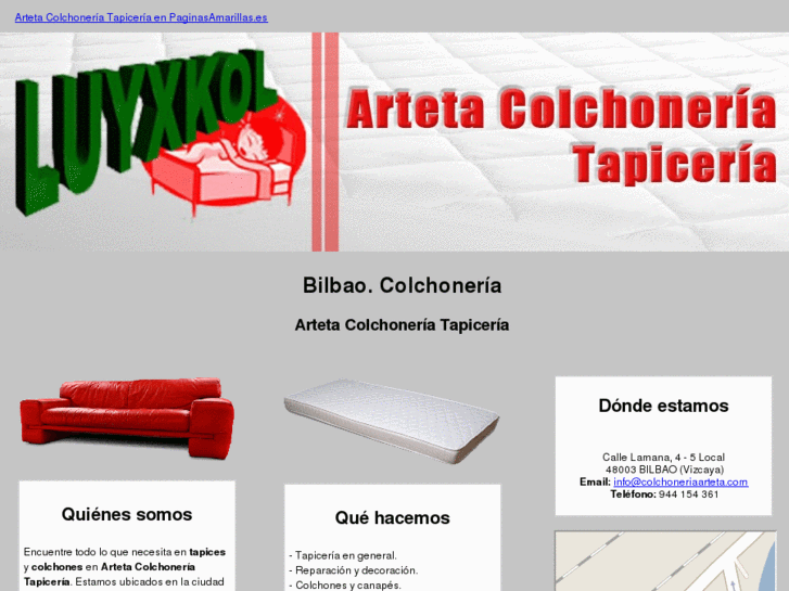 www.colchoneriaarteta.com