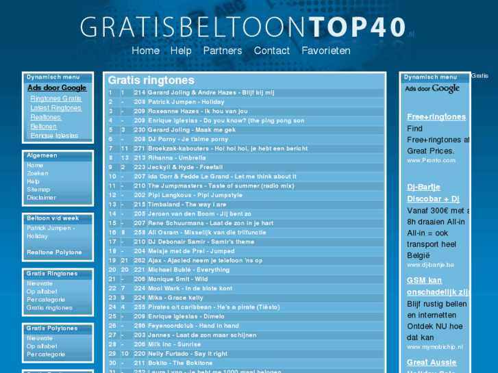 www.gratisbeltoontop40.nl