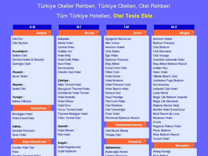 www.turkiyehotelleri.com