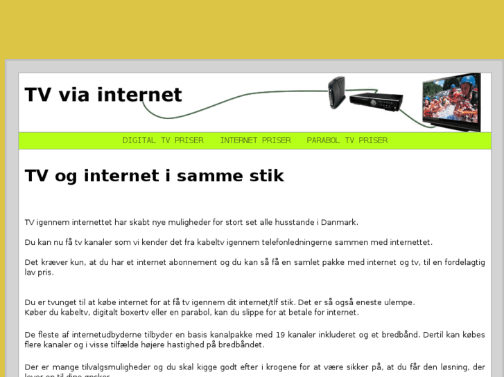 www.tvviainternet.dk