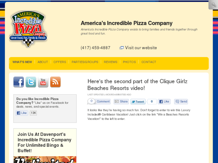 www.incrediblepizzacompany.net
