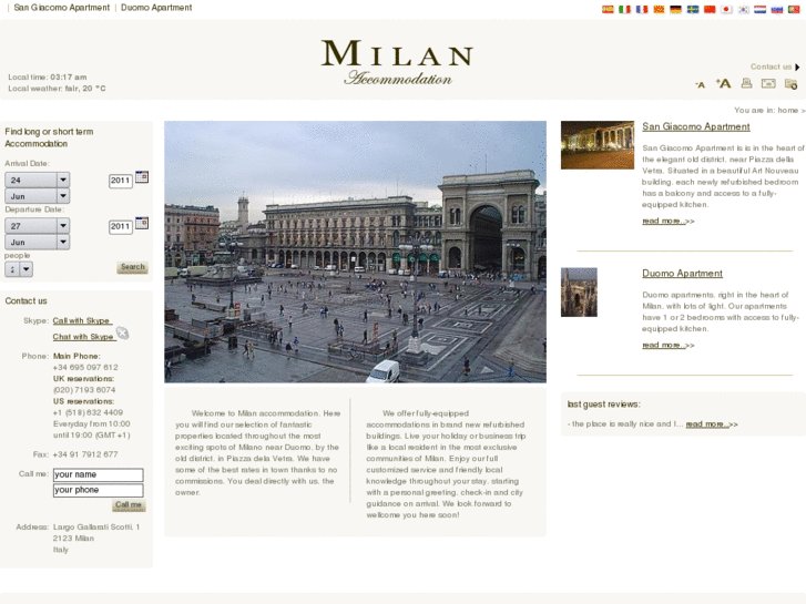 www.milan-accommodation.info