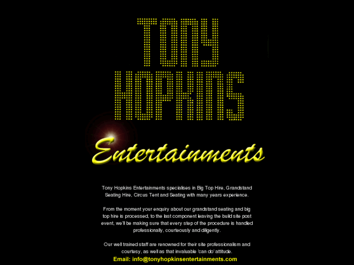 www.tonyhopkinsentertainments.com