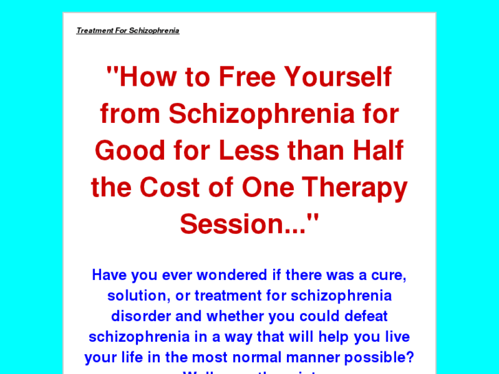 www.freeschizophrenia.com