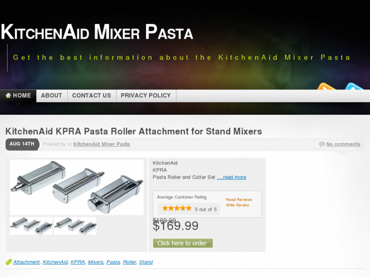 www.kitchenaidmixerpasta.com