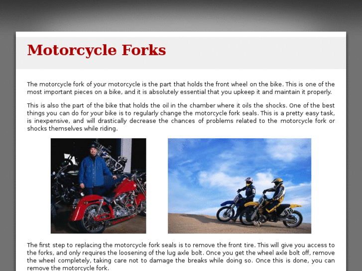 www.motorcyclefork.com