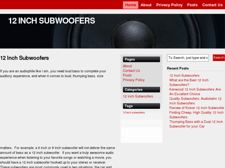 www.12inchsubwoofers.net