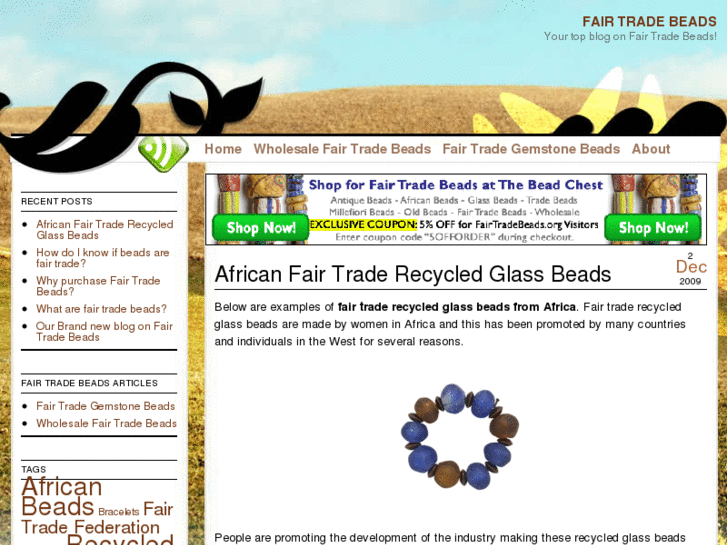 www.fairtradebeads.org