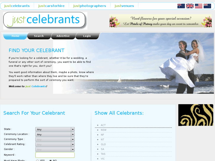 www.justcelebrants.com.au