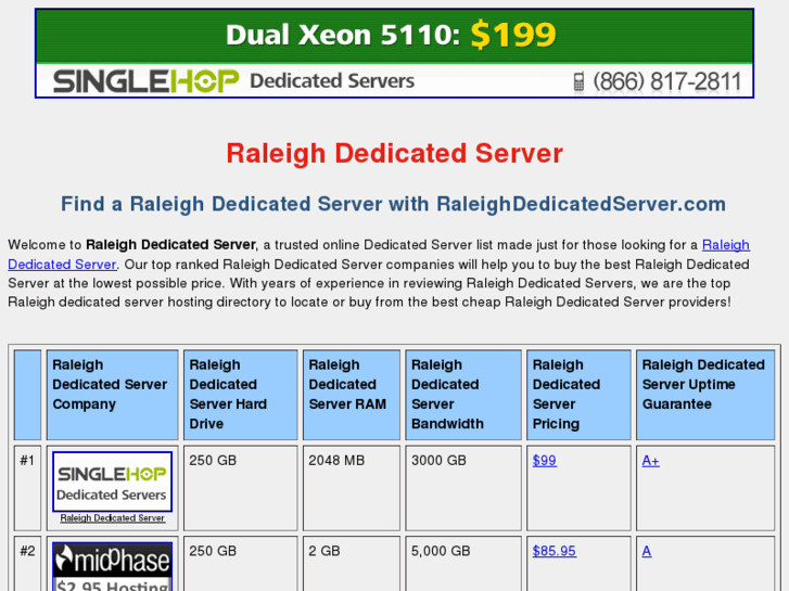 www.raleighdedicatedserver.com