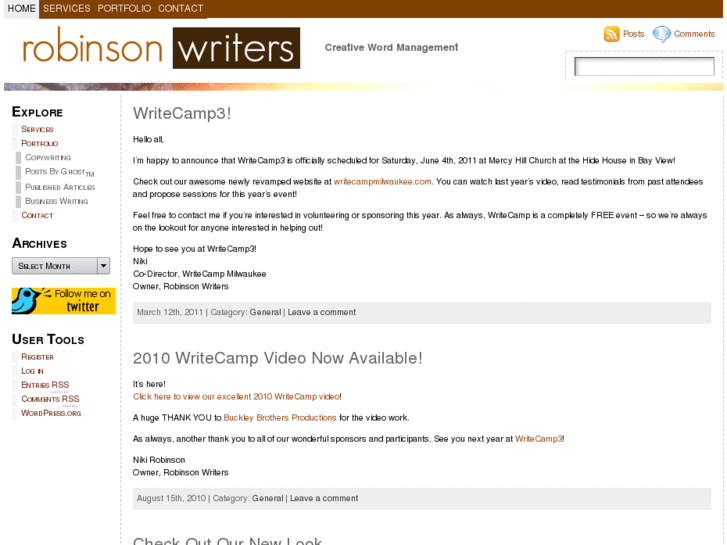 www.robinsonwriters.com