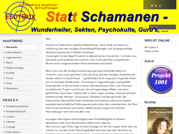 www.statt-schamanen.com