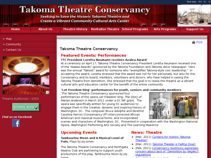 www.takomatheaterconservancy.com
