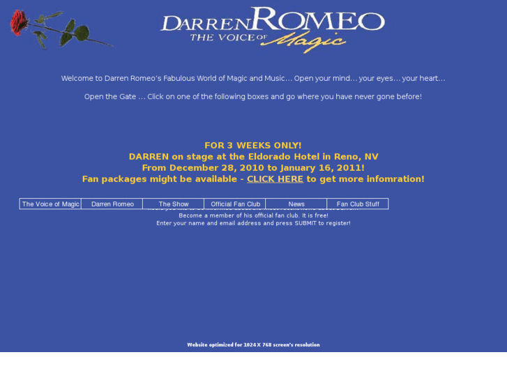 www.darrenromeofanclub.com