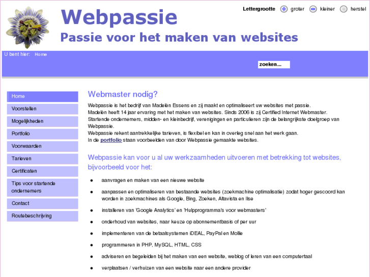 www.webpassie.nl