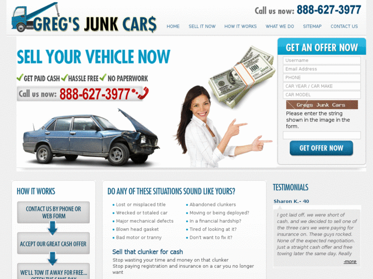 www.gregsjunkcars.com