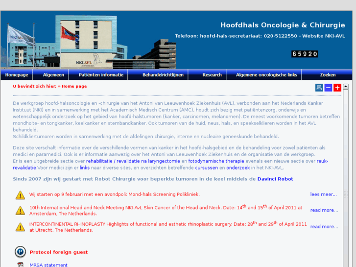 www.hoofdhalskanker.info