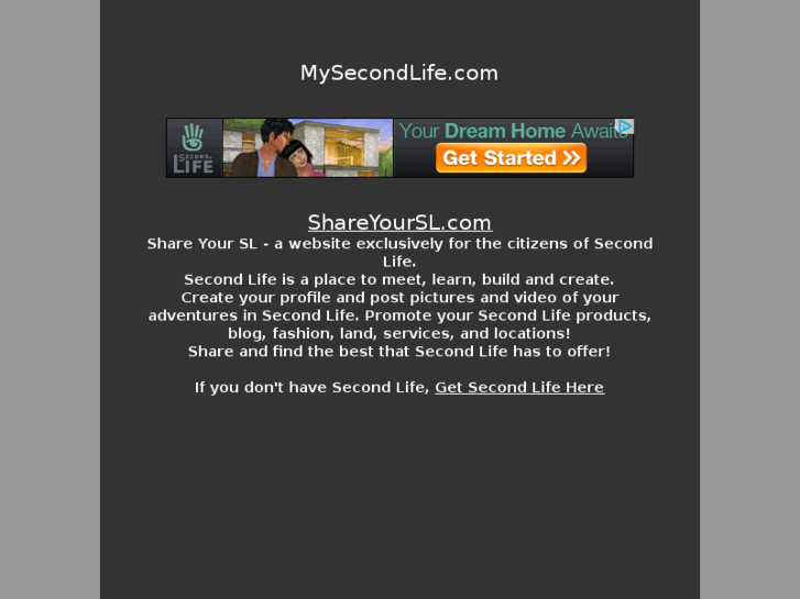 www.mysecondlife.com