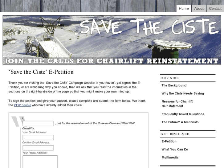 www.savetheciste.com