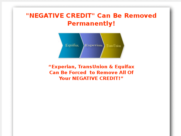 www.negativecredit.org